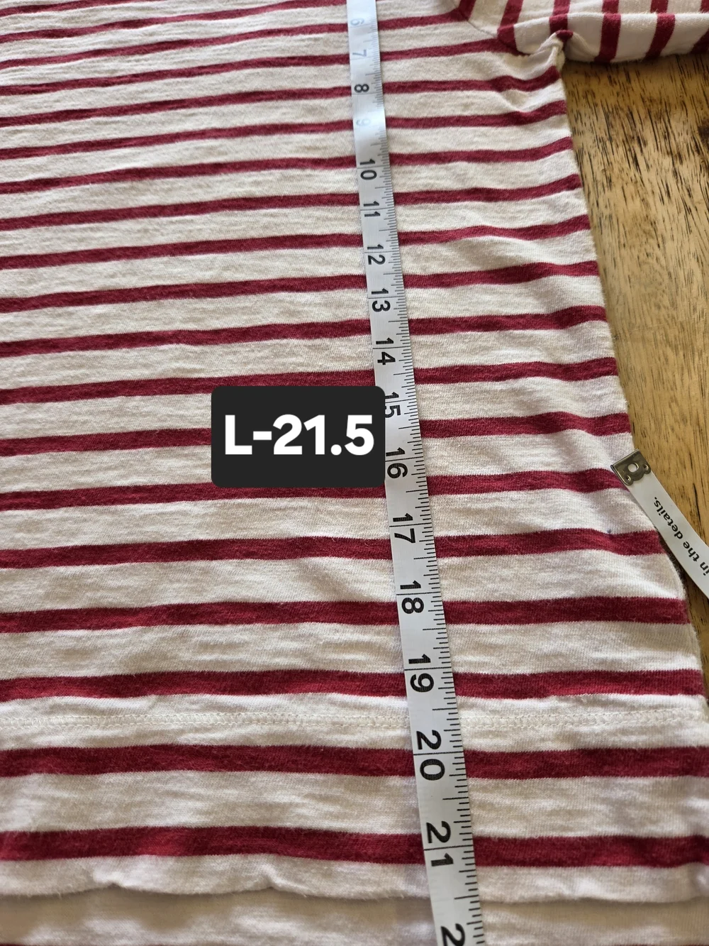 J. Crew Red & White Striped Long-Sleeve Tee